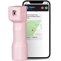 Plegium Smart försvarsspray med Bluetooth Rosa