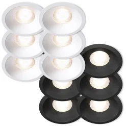 Plejd Downlight Deep DWN-02 6-pack Svart