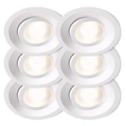 Plejd Downlight Tilt DWN-01 6-pack Vit