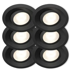 Plejd Downlight Tilt DWN-01 6-pack Svart