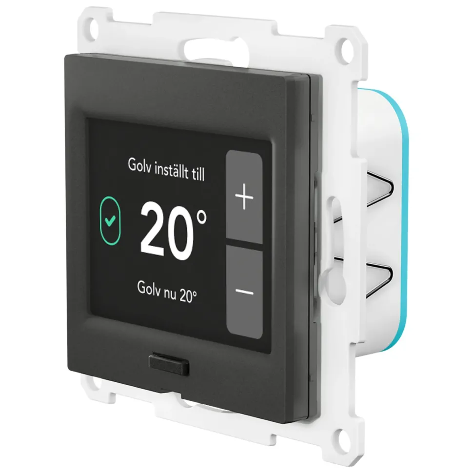 Plejd TRM-01 termostat för elburen golvvärme (Exxact) Exxact, antracit