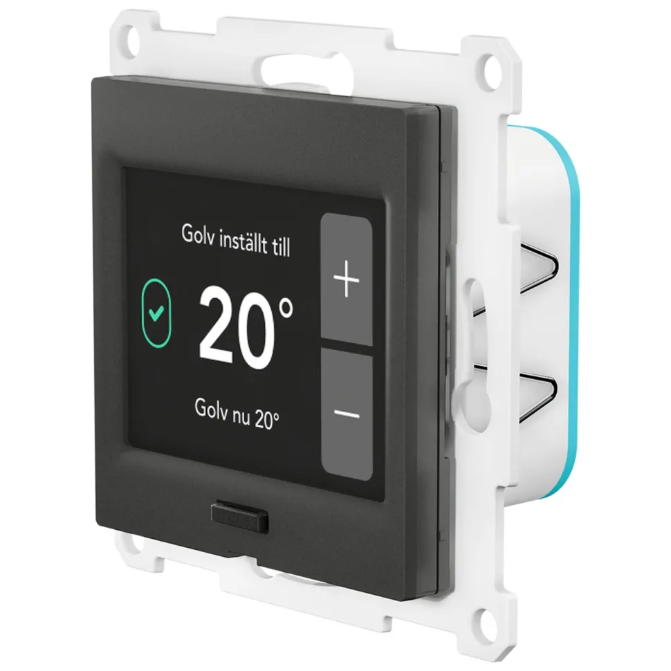 Plejd TRM-01 termostat för elburen golvvärme (Exxact) Exxact, antracit