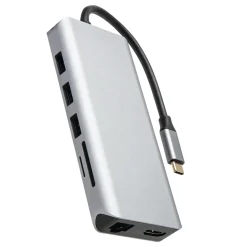 Plexgear Multiadapter för USB-C med 12 anslutningar