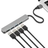 Plexgear USB-A-hubb CB222 med USB-A-anslutning 4-vägs