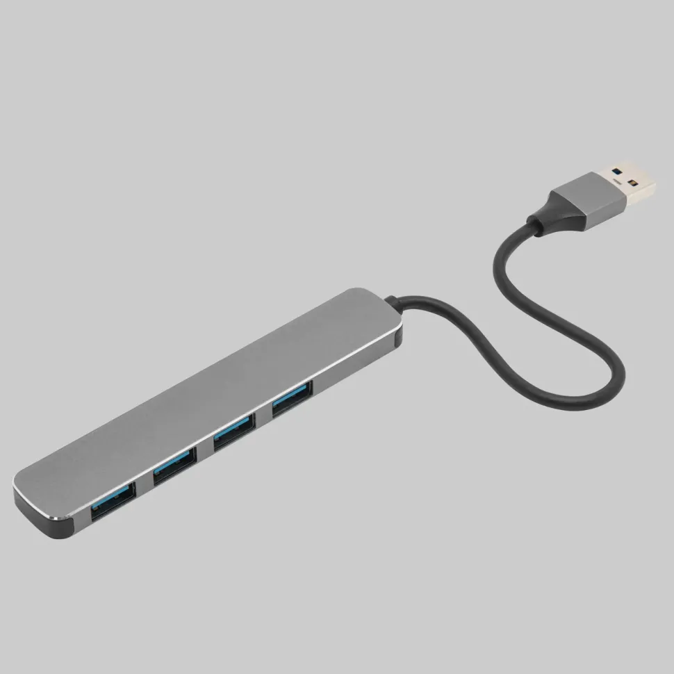 Plexgear USB-A-hubb CB222 med USB-A-anslutning 4-vägs
