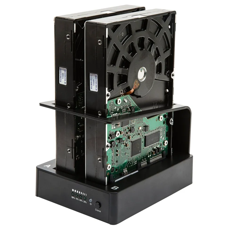 Plexgear USB 5 Gb/s dockningsstation med diskkloning