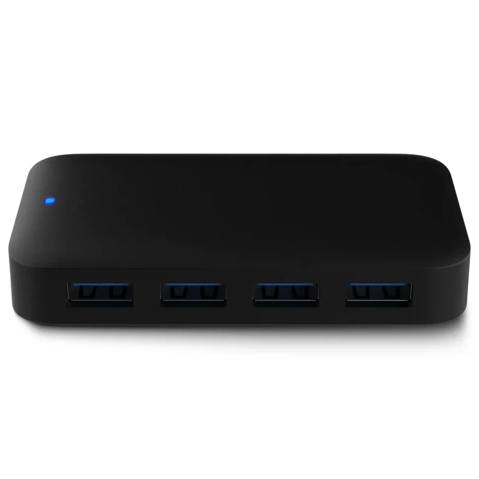 Plexgear USB 5 Gb/s-hubb med strömförsörjning 4-vägs