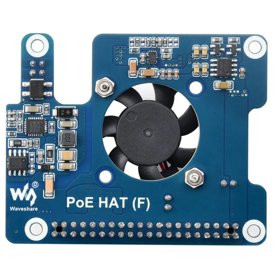 PoE+ Hat för Raspberry Pi 5