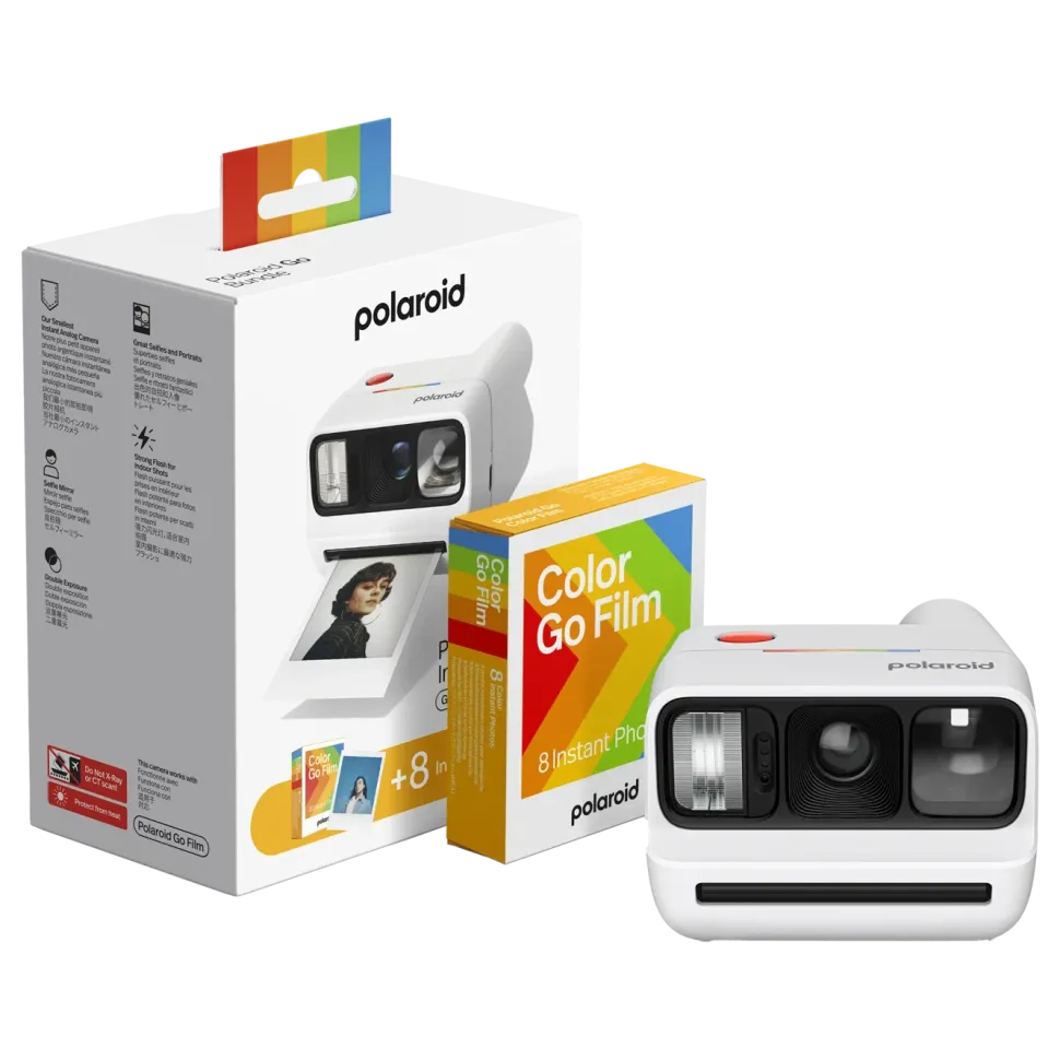 Polaroid Go Gen 3 direktfilmskamera med film Vit