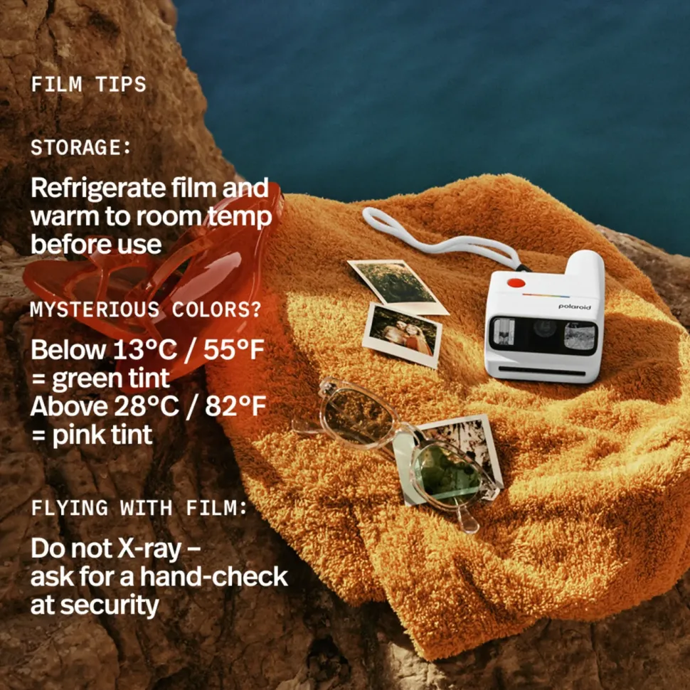 Polaroid Go Gen 3 direktfilmskamera med film Vit