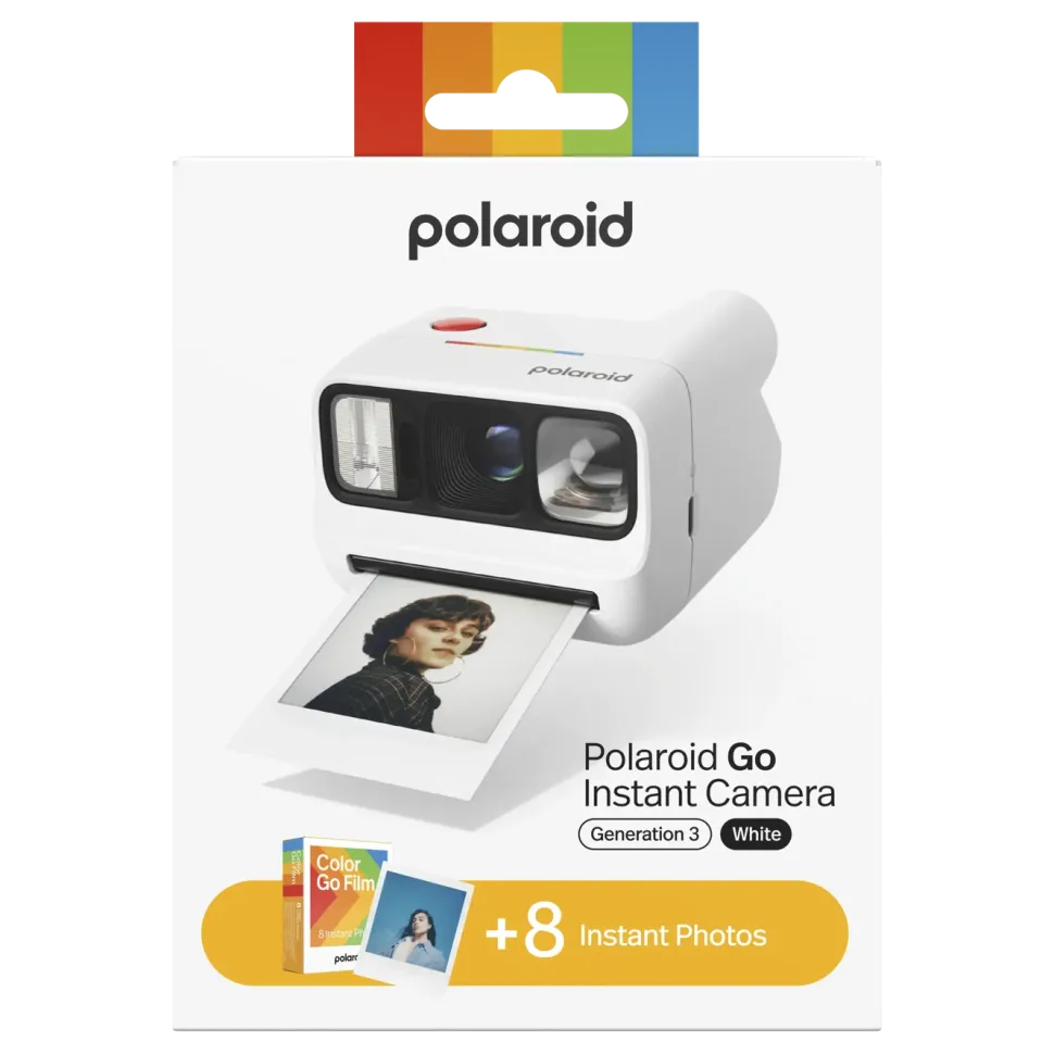 Polaroid Go Gen 3 direktfilmskamera med film Vit