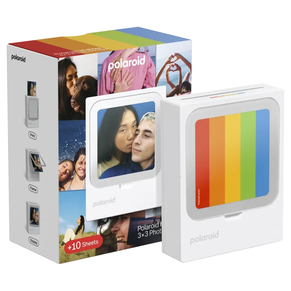 Polaroid Hi-Print 3×3 Photo Printer – portabel fotoskrivare + 10 ark