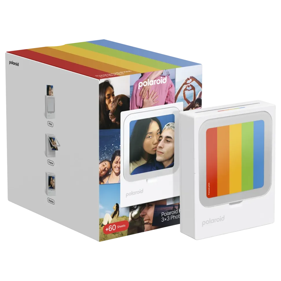 Polaroid Hi-Print 3×3 Photo Printer – portabel fotoskrivare + 60 ark