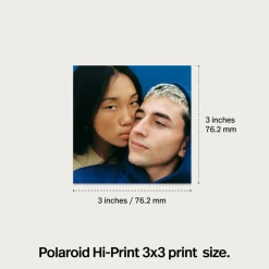 Polaroid Hi-Print 3×3 Photo Printer – portabel fotoskrivare + 60 ark