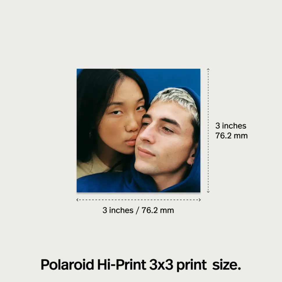 Polaroid Hi-Print 3×3 Photo Printer – portabel fotoskrivare + 60 ark