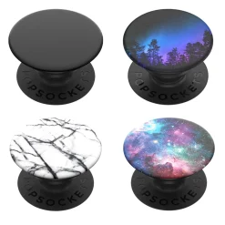 Popsockets Avtagbart grepp för mobil White Marble