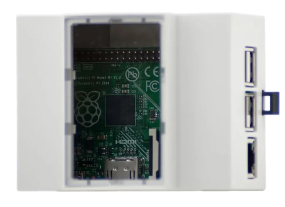 Raspberry Pi Chassi för DIN-skena