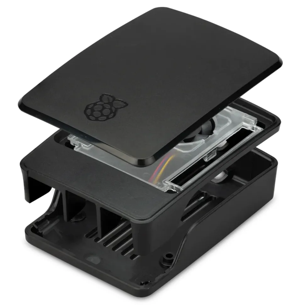 Raspberry Pi SC1159 Chassi med fläkt för Raspberry Pi 5 Model B Black/Grey