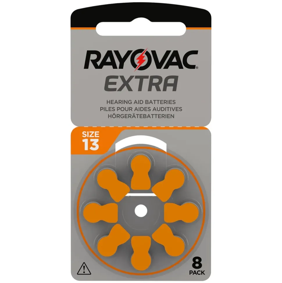 Rayovac Hörapparatsbatterier Orange ZA13 8-pack
