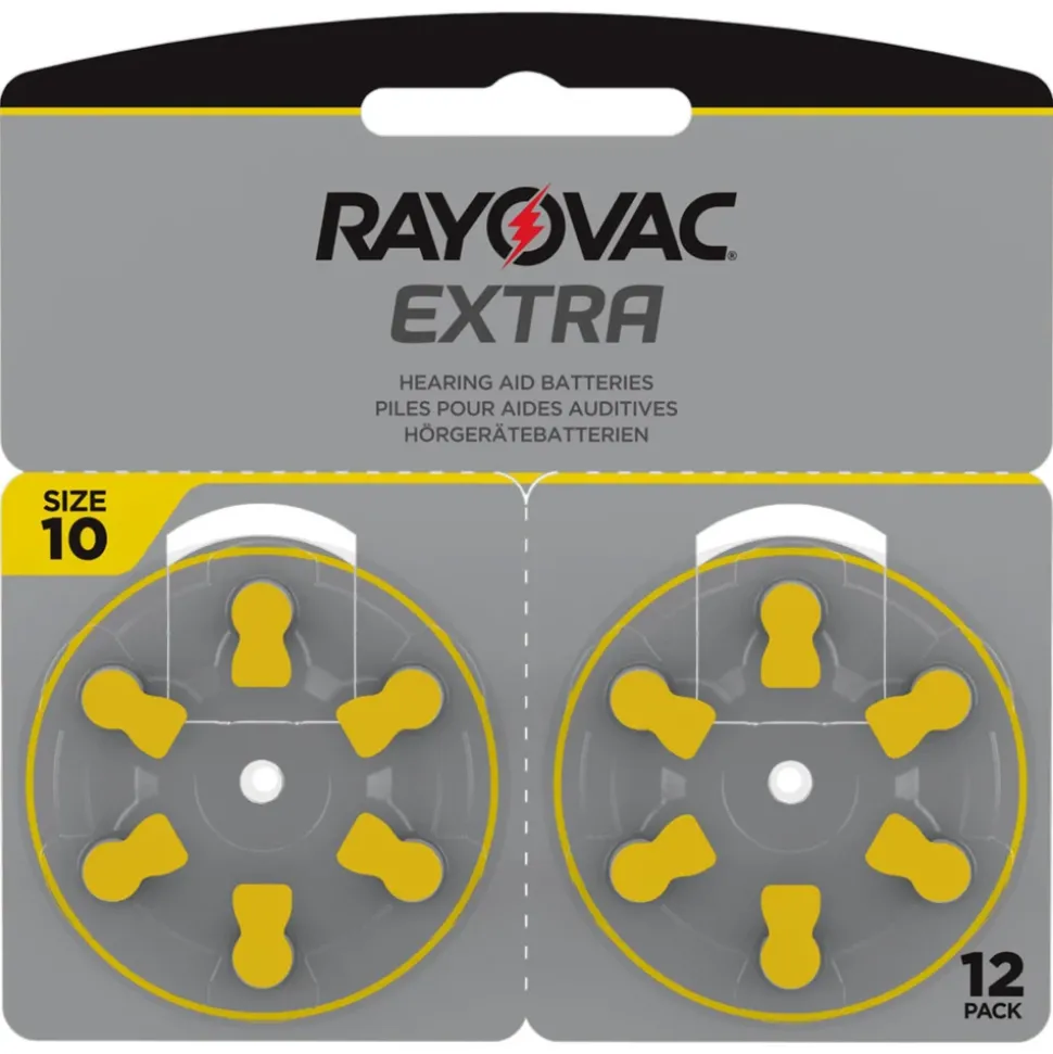 Rayovac Hörapparatsbatterier Gul ZA10 12-pack
