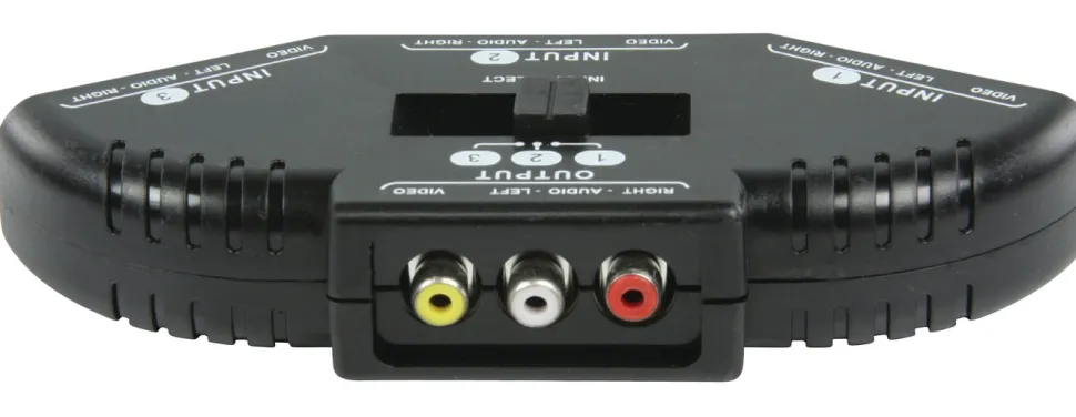 RCA-switch 3-vägs
