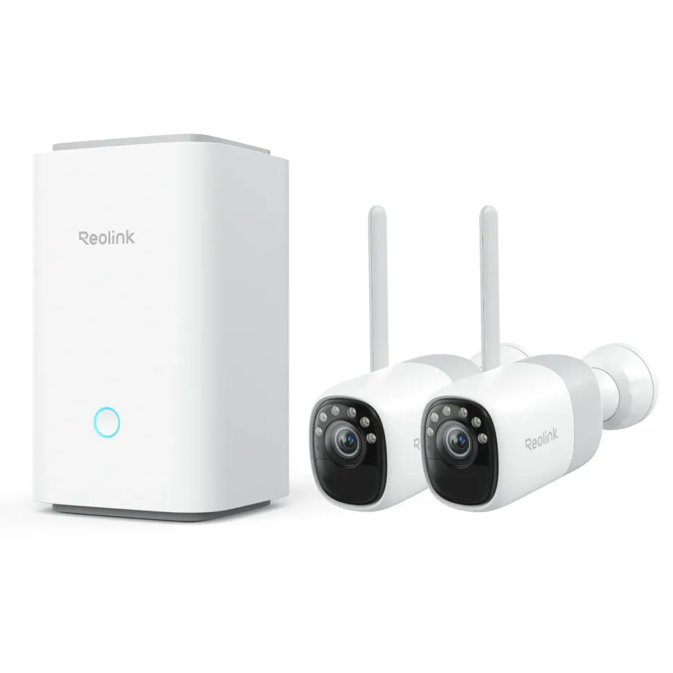 Reolink Home Hub med 2x Altas 2K-kameror