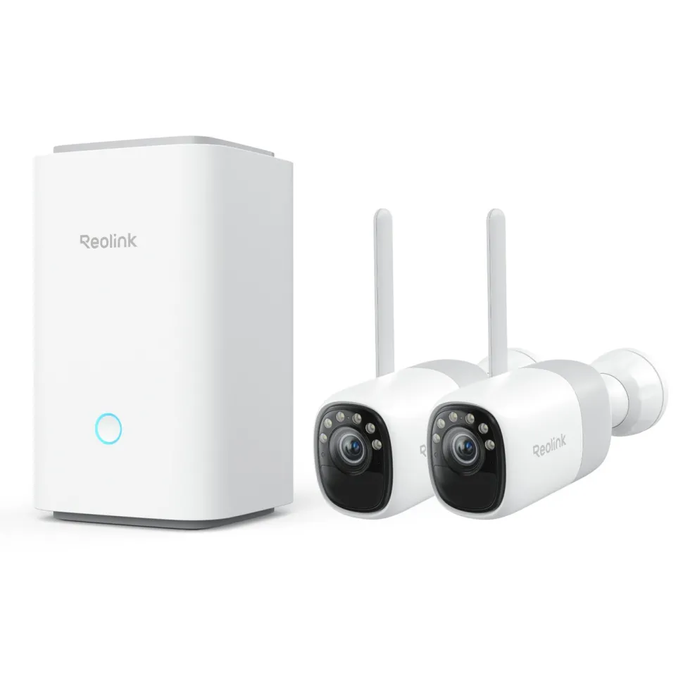 Reolink Home Hub med 2x Altas 2K-kameror
