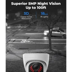 Reolink P324 Dome POE-utomhuskamera 5 MP