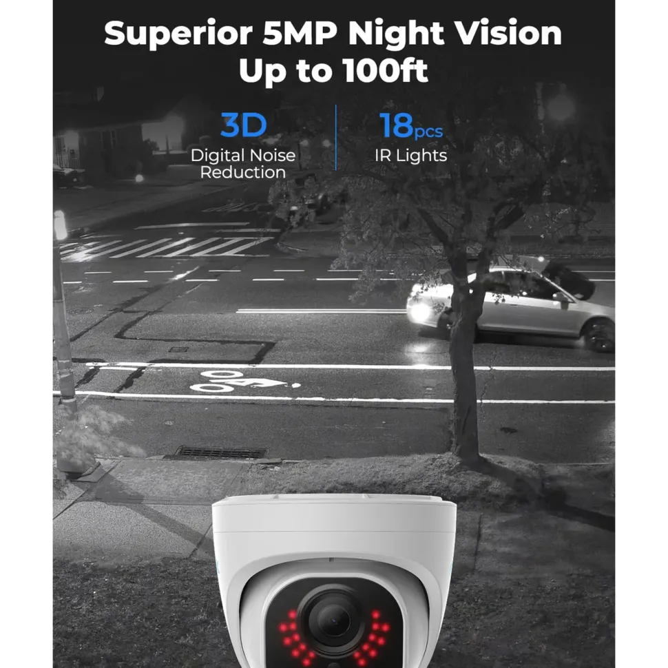 Reolink P324 Dome POE-utomhuskamera 5 MP