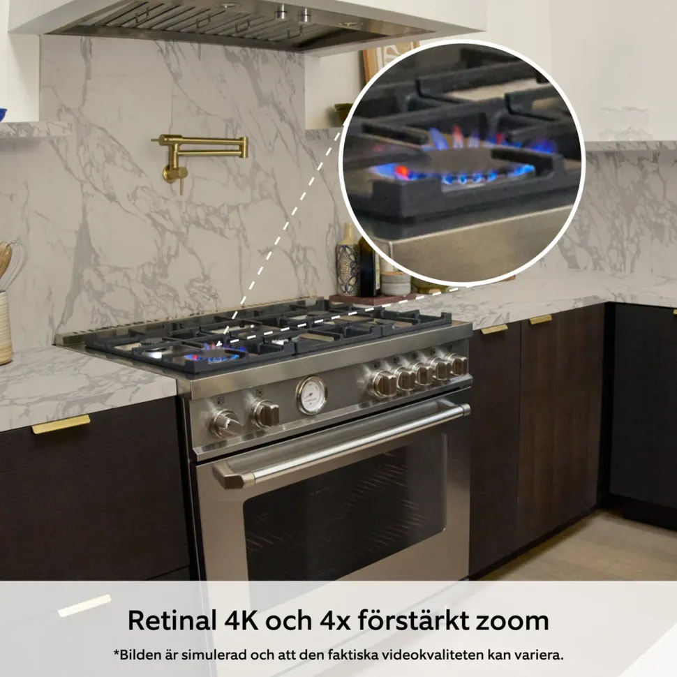 Ring Indoor Camera Plus - Retinal 2K övervakningskamera Svart
