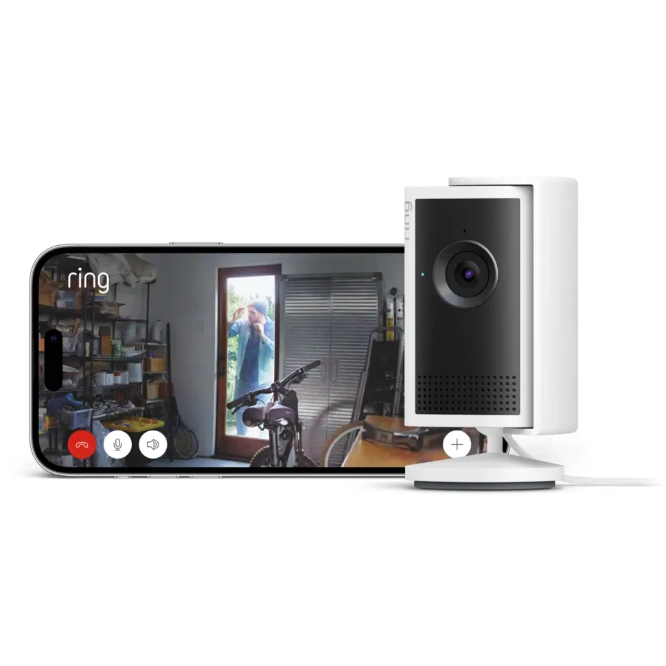 Ring Indoor Camera Plus - Retinal 2K övervakningskamera Vit