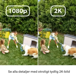 Ring Outdoor Cam Plus Battery - Retinal 2K övervakningskamera Svart