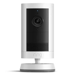 Ring Outdoor Cam Plus Battery - Retinal 2K övervakningskamera Vit