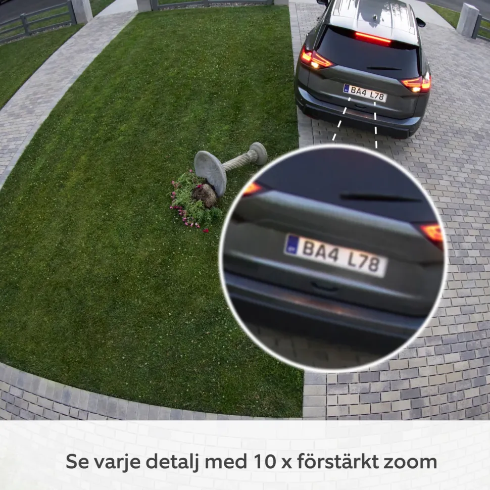 Ring Outdoor Cam Pro Plug-in - Retinal 4K övervakningskamera Vit