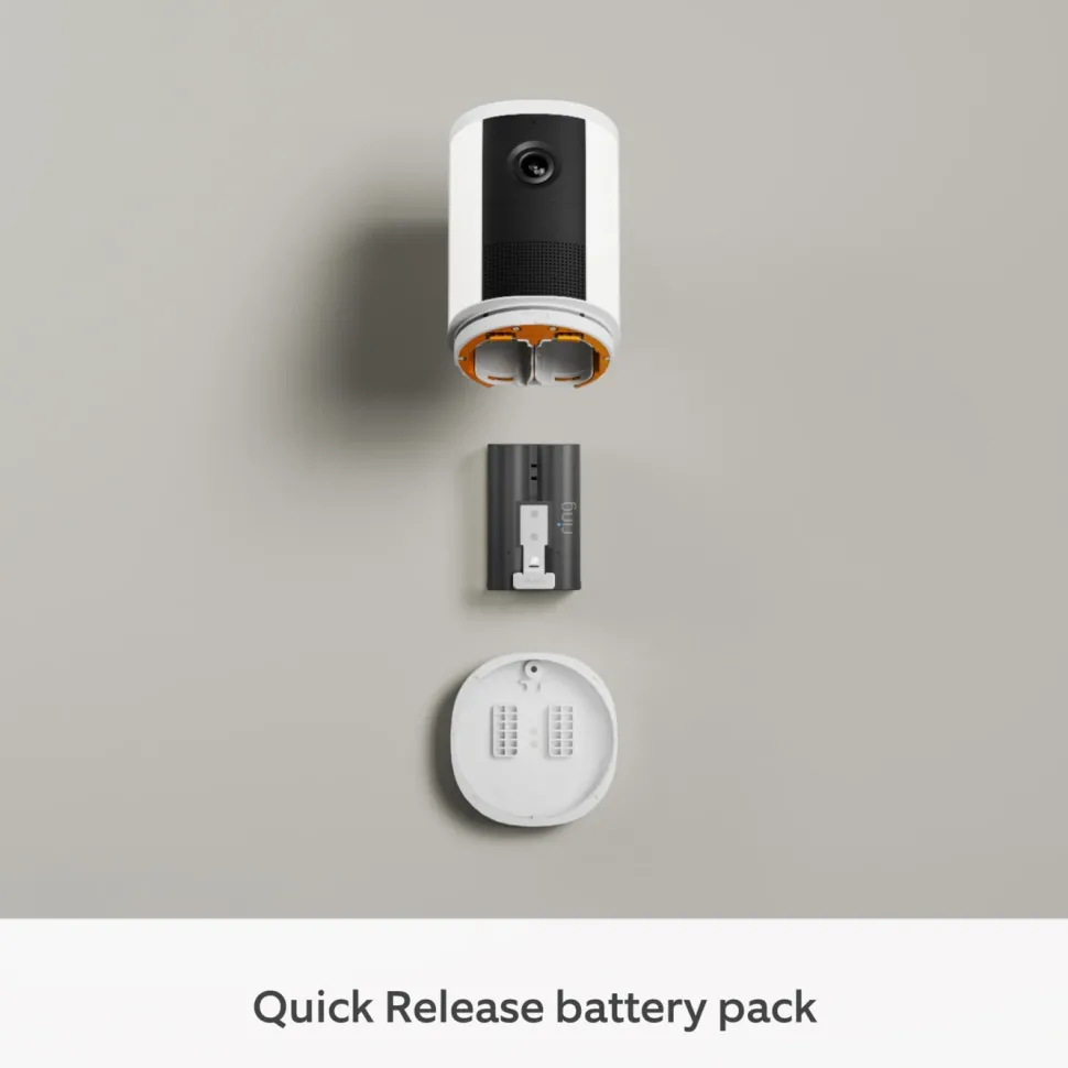 Ring Spotlight Cam Battery (2nd Gen) trådlös övervakningskamera Vit