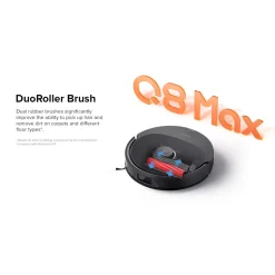 Roborock Q8 Max+ Helautomatisk Robotdammsugare Svart