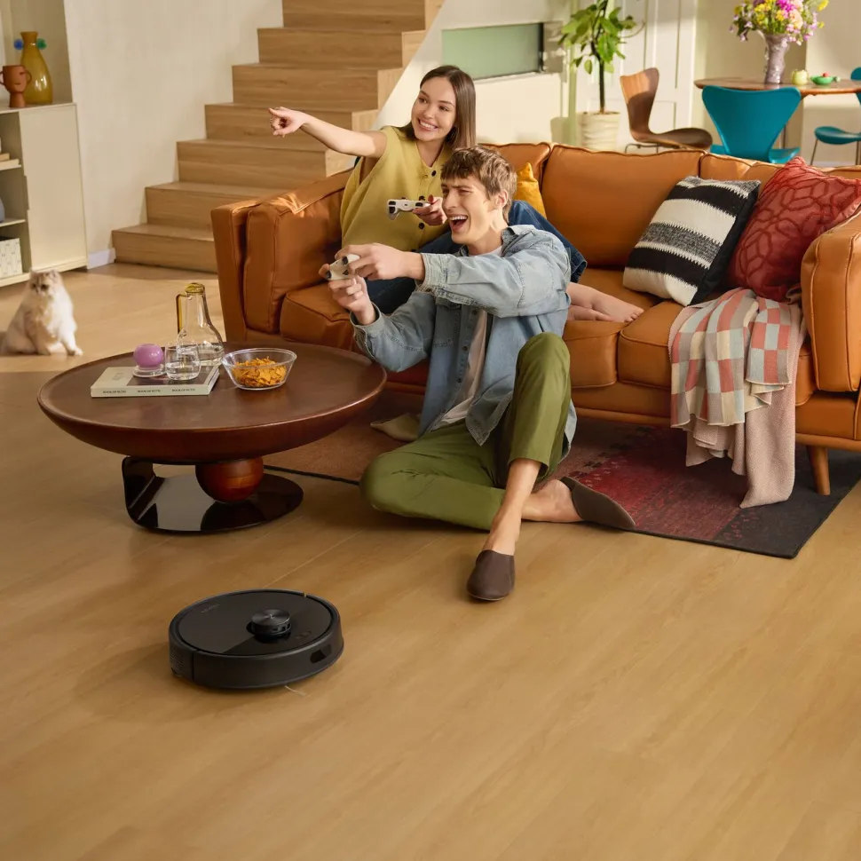 Roborock Q7 TF+ robotdammsugare med basstation Svart