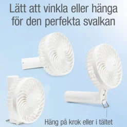 Rubicson Portabel fläkt med uppladdningsbart batteri