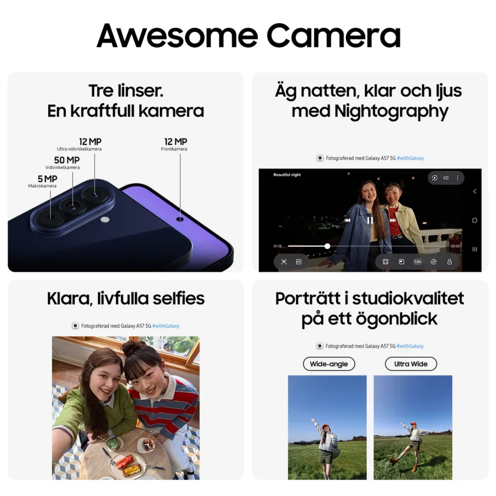 Samsung Galaxy A57 5G Isblå