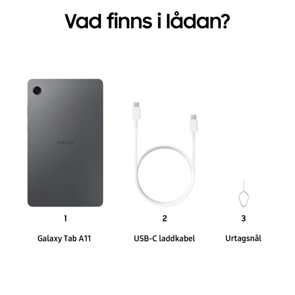 Samsung Galaxy Tab A11 8,7" surfplatta LTE 128 GB