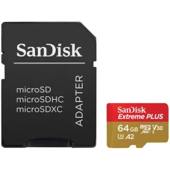 Sandisk Extreme Plus Micro-SD-kort 64 GB