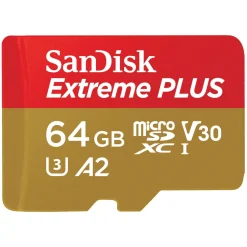 Sandisk Extreme Plus Micro-SD-kort 64 GB