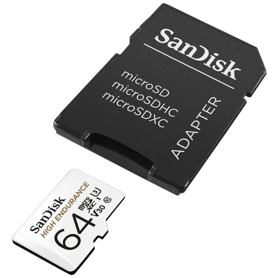 Sandisk High Endurance Micro-SD-kort 64 GB