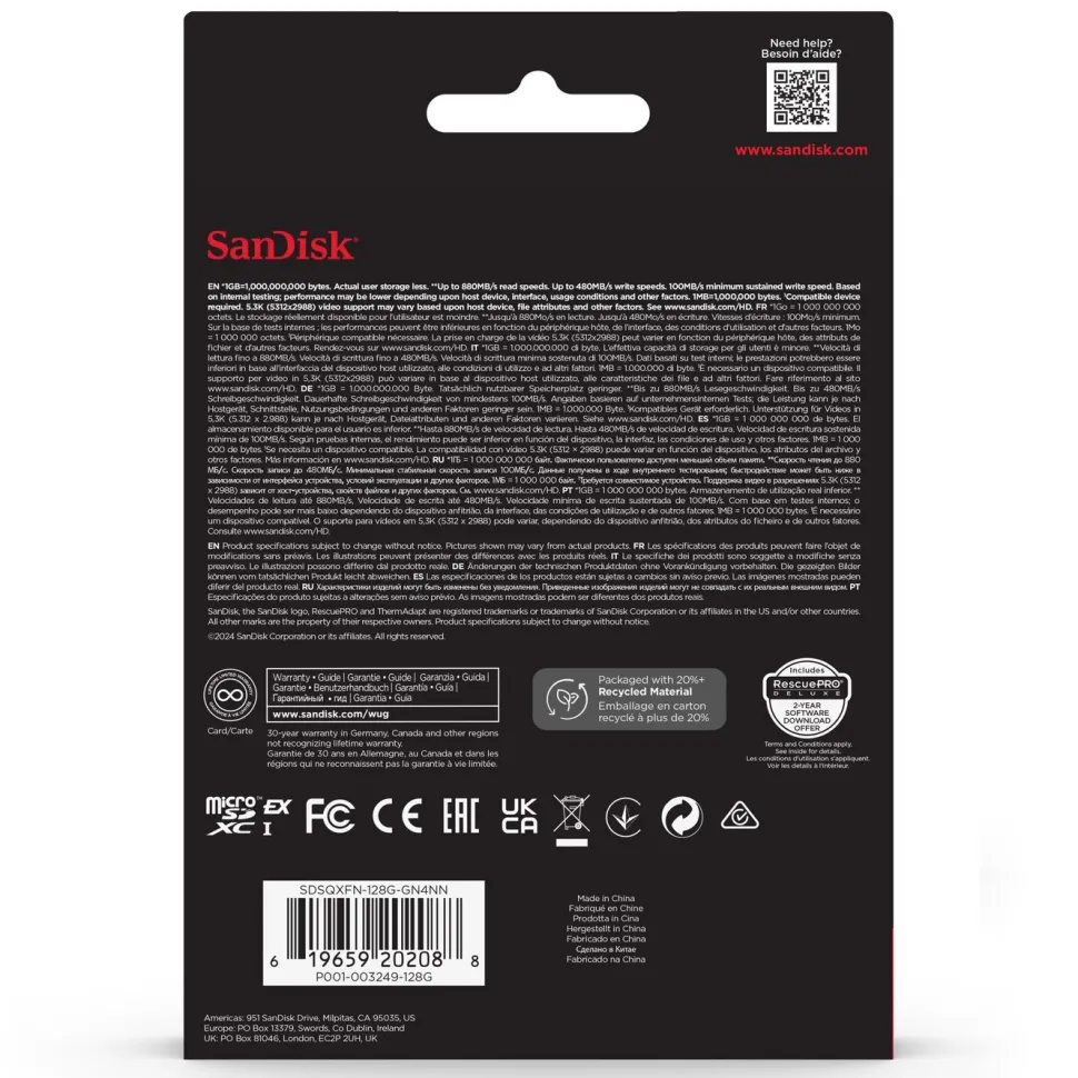 Sandisk microSD Express 128 GB