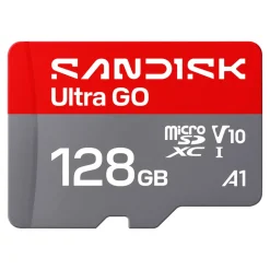 Sandisk microSD Ultra Go minneskort 128 GB – 190 MB/s