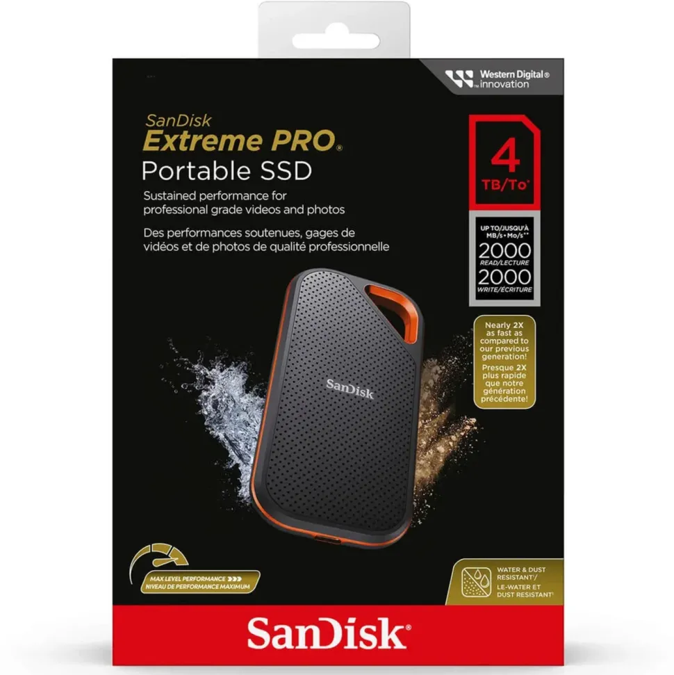 Sandisk Portable SSD Extreme PRO 4 TB