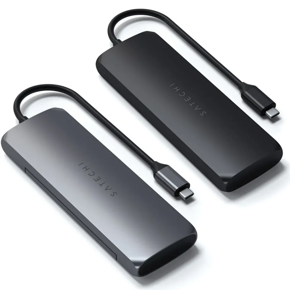 Satechi USB-C Multiadapter med SSD-plats Svart