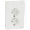 Schneider Electric Exxact Jordat vägguttag med USB-portar Vit