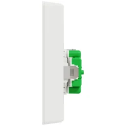 Schneider Electric Exxact Jordat vägguttag med USB-portar Vit