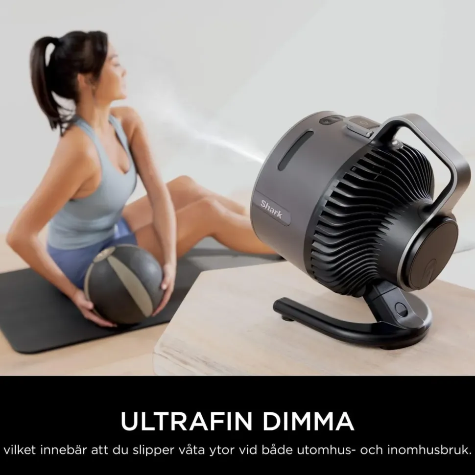 Shark FlexBreeze HydroGo dimfläkt Antracitgrå